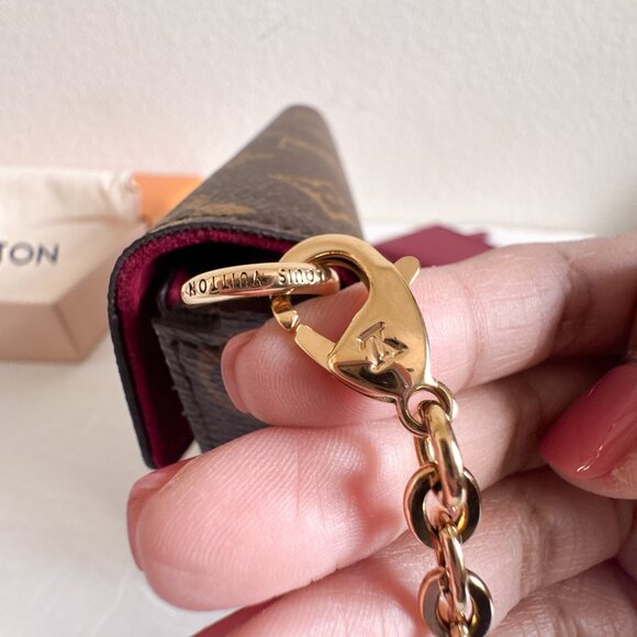 Louis Vuitton Felicie Pochette Monogram Canvas Fuchsia Microfiber - Picture 16 of 16